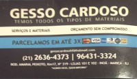 GESSO CARDOSO SERVIÇO E MATERIAIS LTDA