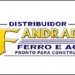 COMÉRCIO DE FERRO E MATERIAIS PARA CONSTRUÇÃO JFANDRADE LTDA